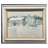 Frank M Hamilton Signed Print On Board. Deep