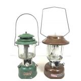 2 Vtg Coleman Lanterns, 14 in tall