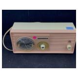 Vtg Motorola Desktop Radio, pink, 5C14PW, working