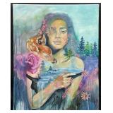 Original Painting On Canvas by The Daughter of
