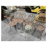 Cast Metal Patio Set - Bench approx. 4ft wide - 4