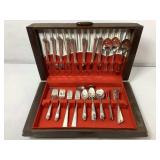 Vtg 1881 Rogers Oneida Flatware Set for 8 in