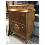 Vtg Wood Dresser with Jewelry Drawer - wood