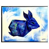 Minchi Signed Painting On Canvas Unframed 30x40