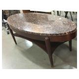 4ft Long Oval Granite Top Coffee Table - Good