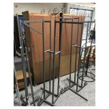 Metal Clothes Display Rack - Adjustable Height