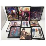Framed Anime Prints. Large Collection