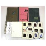 Vtg Asian yearbooks, slides & more