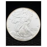 2001 American Silver Eagle 999 1 Oz Silver