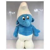 Vtg Smurf stuffed figure 16x40 in, very large