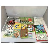 Vtg Smurf asstd coloring sets, paper center