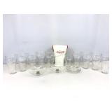 Vtg Coca-Cola drink pitcher, 8 glasses & more