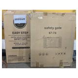 Safety Gates and Corner Shelf in Boxes