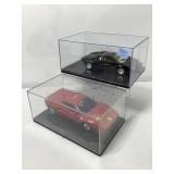 2 Diecast Cars, Ferrari GTO Radio Control, red &