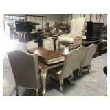 Vtg Style High End Dining Table with 8 Chairs - 2