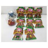 Vtg NIP Smurf Gnome Family figures & coin banks