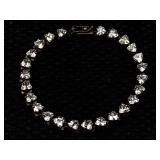 Serling Bracelet W/trillion Cut Stones, 7in