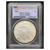 2006 Silver Eagle Pcgs Ms69