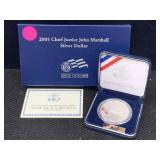 2005 Chief Justice John Marshall Proof Silver