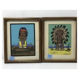 2 Gerda Christofferson Serigraphs On Paper. 9x11