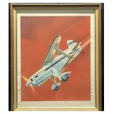 Vtg Lithograph Featuring Image From The Cover Of