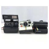 3 Vtg Polaroid Instant Cameras