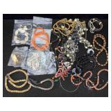 Collection Of Necklaces, Bracelets W/silver Dragon