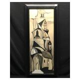 1955 J. Neiman Original Signed Abstract Fantasy