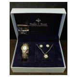 Bella & Rose Gift Set Incl. Watch, Earrings And