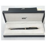 Mont Blanc Engraved Roller Ball Pen w/ Case and