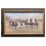 Frederic Remington A Dash For The Timber