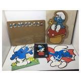 Vtg Smurf wall cork boards, wall hangings &