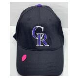 Vtg NOS Outdoor Cap hat, Colorado Rockies, velcro,