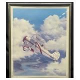 R.A. Benjamin Signed LE Airplane Print. 107/500