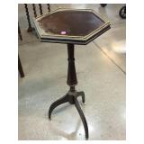 Bombay Side Table/Stand with Brass Gallery
