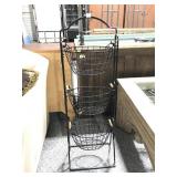 4ft Tall Fruit Basket Stand