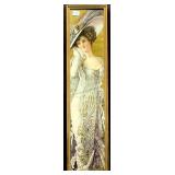 Antique 1911 YardLong Pompeian Girl Print. 8.5x