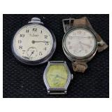 3-vtg Watches Incl. St Regis, Elgin And Ingersoll