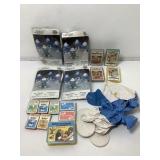 Vtg NIP Smurf playing cards & small inflatable