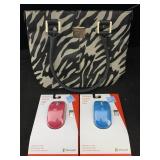 Anne Klein handbag purse, zebra print & 2 NIP