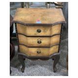 Small Map Print Chest with 3 Drawers - approx.