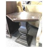 Solid Wood Hexagonal Side Table