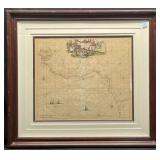 Antique Hand Colored Engraving Maritime