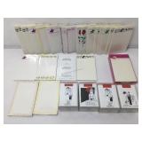 NIP note sets and asstd stationary note pads