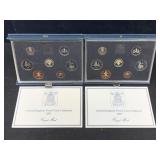 2-1987 U.k Proof Coin Collection