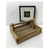Wood crate branded Ozark Mtn smoke house and