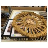 Macramï¿½ 30in wheel sun decor and framed prints