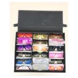 Eyewear display are with contents. New fashion