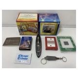 Assorted collectibles. Walgreens commemorative
