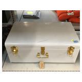 American Atelier metal trunk. 15x22x9
